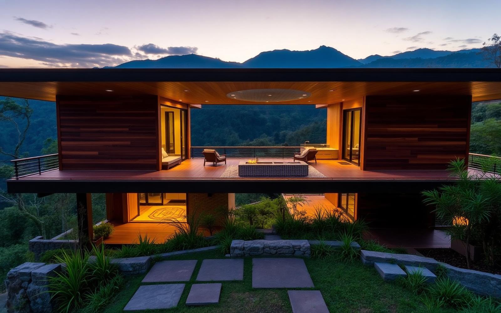 Hillside contemporary home